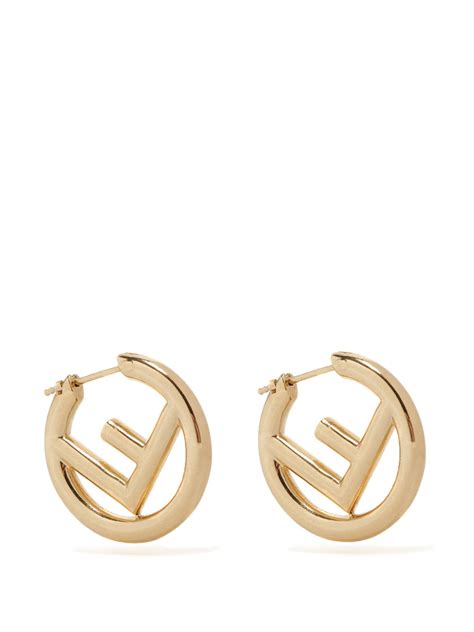 fendi small hoop earrings